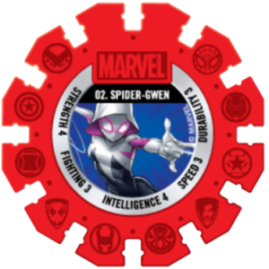 Spider Gwen Red Marvel Heroes Woolworths Disc
