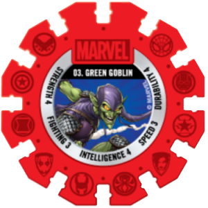 Green Goblin Red Marvel Heroes Woolworths Disc