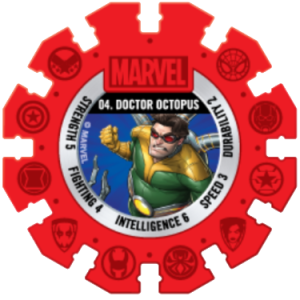 Doctor Octopus Red Marvel Heroes Woolworths Disc
