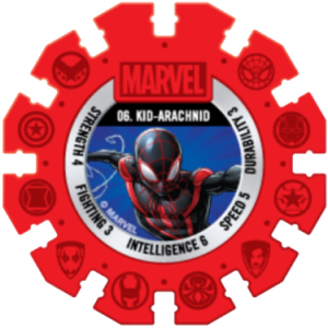 Kid Arachnid Red Marvel Heroes Woolworths Disc