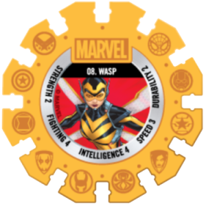 Wasp Yellow Marvel Heroes Woolworths Disc