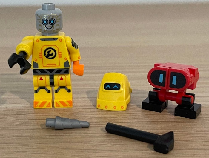 1 Robot Repair Tech Collectible Mini-Figures Series 22- unmasked