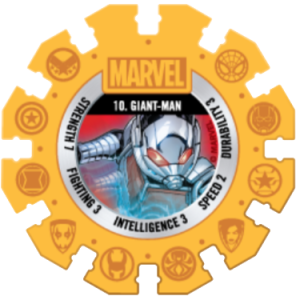 Giant Man Yellow Marvel Heroes Woolworths Disc