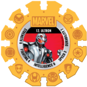 Ultron Yellow Marvel Heroes Woolworths Disc