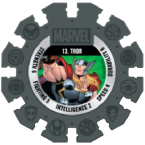 Thor Black Marvel Heroes Woolworths Disc