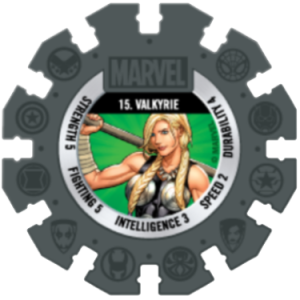 Valkyrie Black Marvel Heroes Woolworths Disc