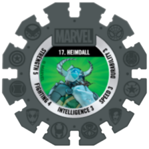Heimdall Black Marvel Heroes Woolworths Disc