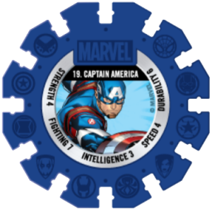 Captain America Indigo Marvel Heroes Woolworths Disc