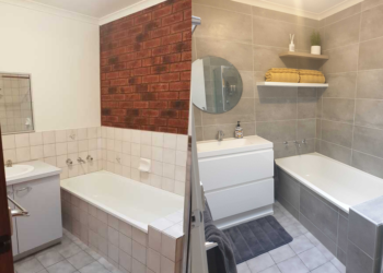 1980s duplex unit bathroom renovation before and after werribee