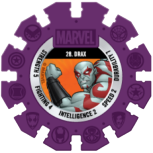 Drax Purple Marvel Heroes Woolworths Disc