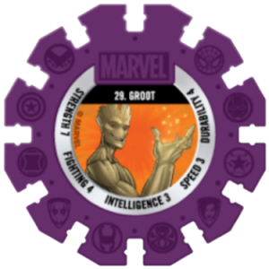 Groot Purple Marvel Heroes Woolworths Disc