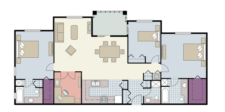 3 bedroom house floorplan