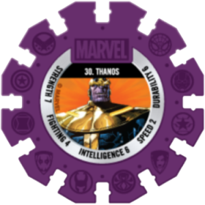 Thanos Purple Marvel Heroes Woolworths Disc