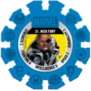 Nick Fury Blue Marvel Heroes Woolworths Disc