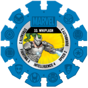 Whiplash Blue Marvel Heroes Woolworths Disc
