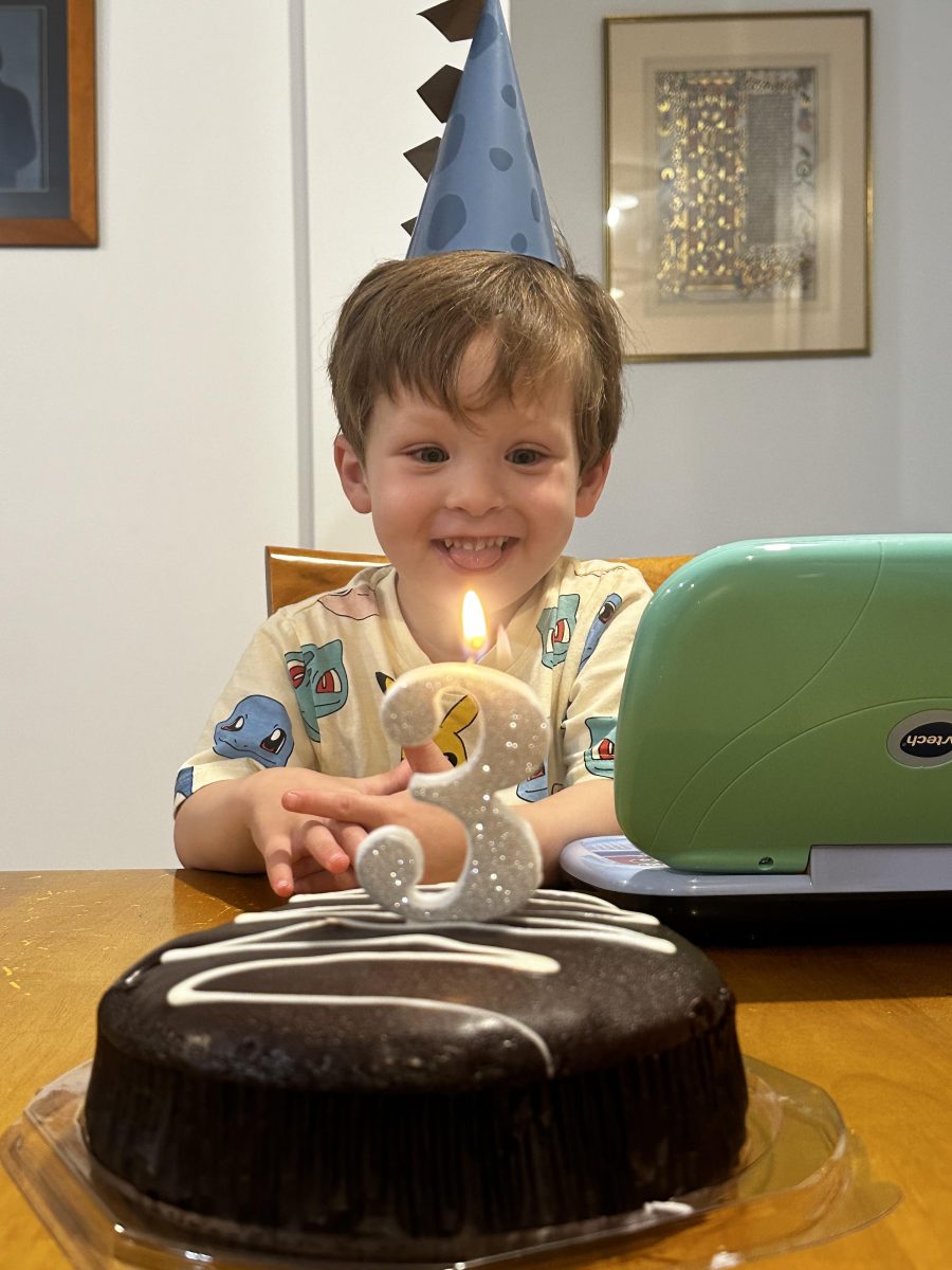 3rd birthday cake and bluey laptop