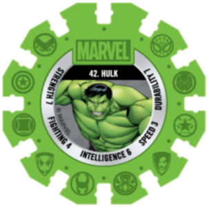 Hulk Green Marvel Heroes Woolworths Disc