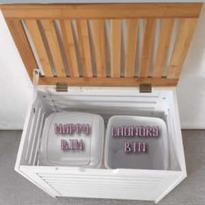 Hiding clutter in babies nursery