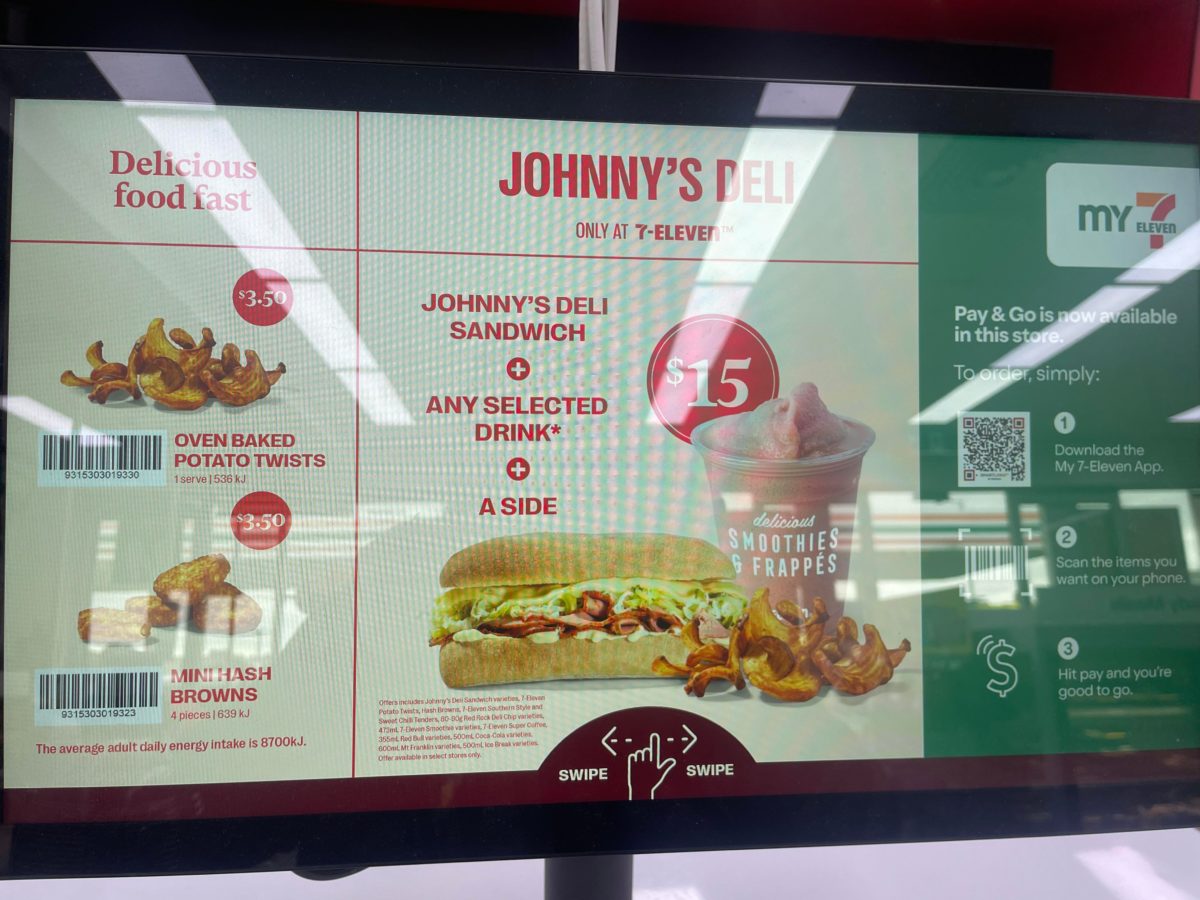 7 Eleven Johnny Deli kiosk meal deal