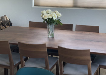 Custom dining table by Salish Sea Woodworks