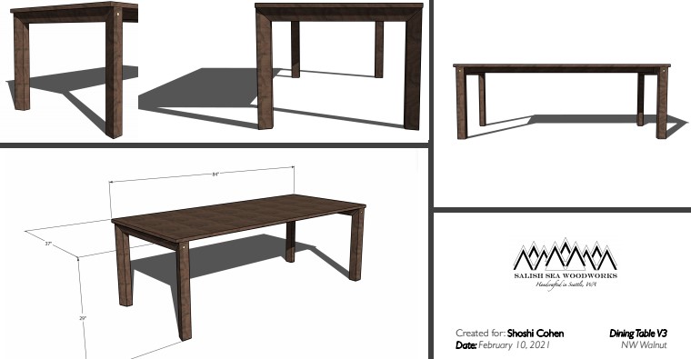 Dining Table Rendering