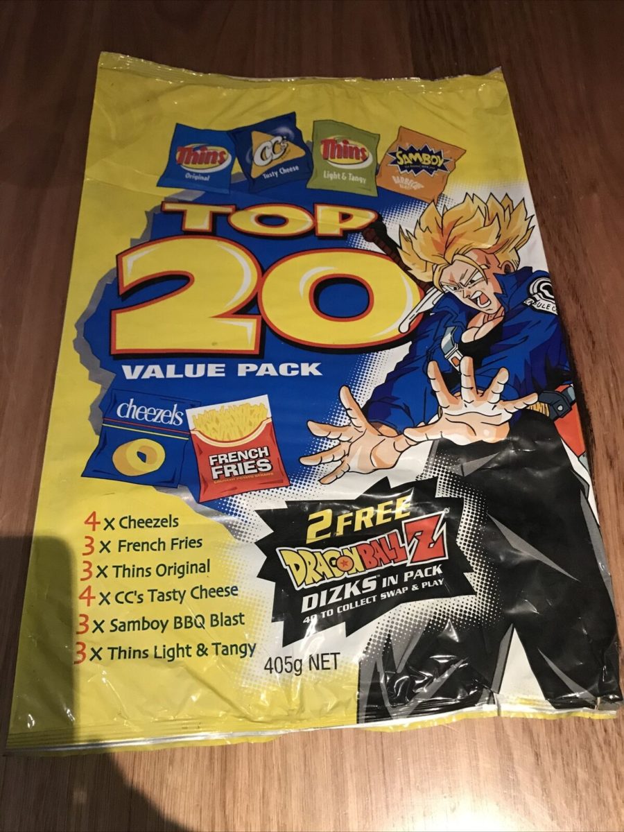 Dragon Ball Z Dizk series 3 DBZ Tazo Top 20 Value Pack Variety Multi Packet