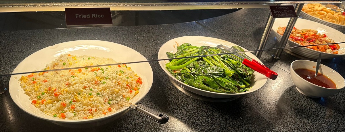 Fried Rice, Chinese Broccoli with Oyster Sauce