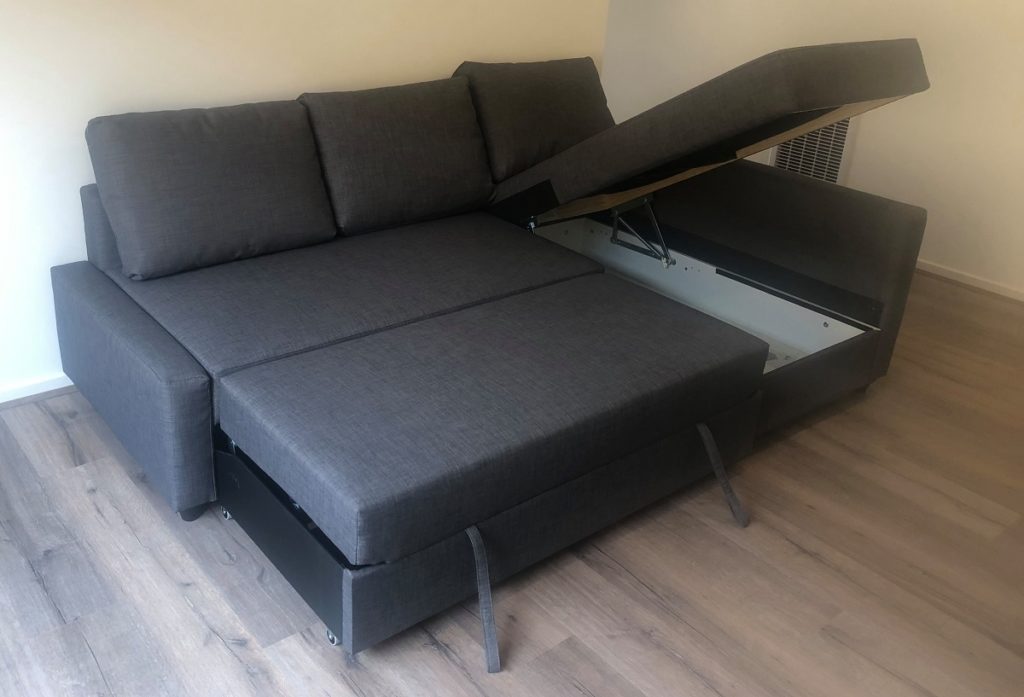 ikea friheten l-shaped sofa bed