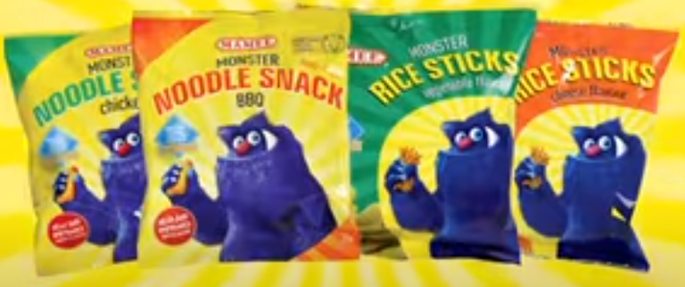 Mamee Monster Noodle Snacks and Mamee Monster Rice Sticks