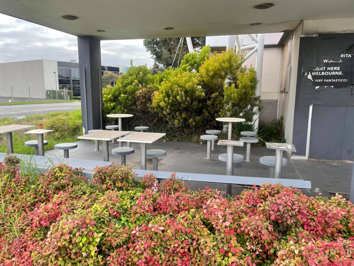 abandoned drive thru only kfc melbourne dining area