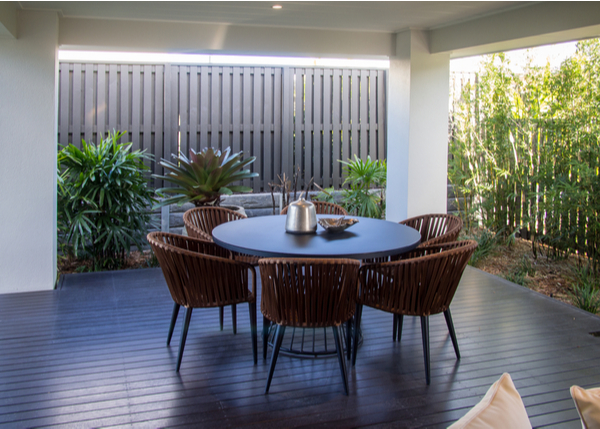 alfresco with dining chairs