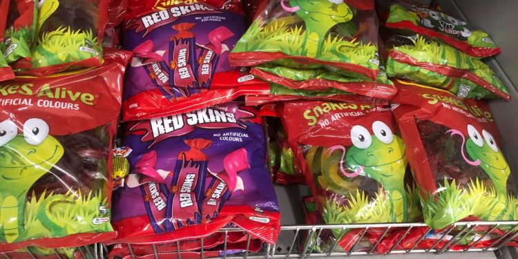 allens redskins old packaging bulk bag snakes alive