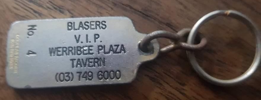 blasers nightclub werribee keyring