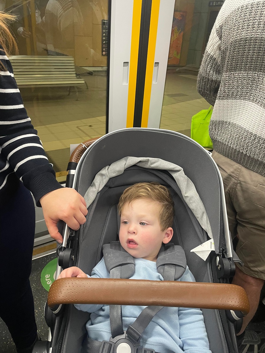 charlies first train ride