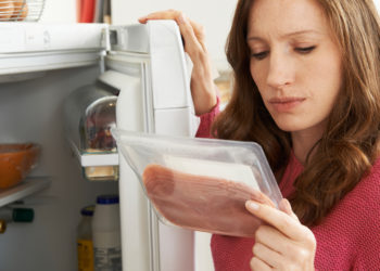 checking meat expiration