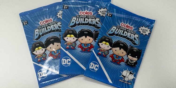 coles super hero builders 2023 packets