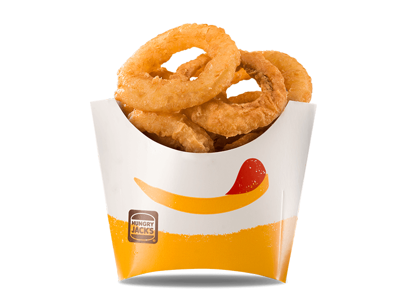The new style of Hungry Jack's onion rings