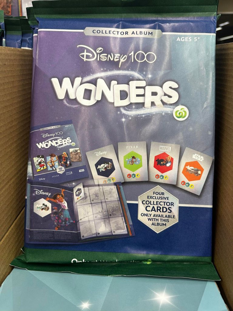 disney 100 wonders woolworths card binder