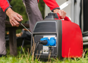 Dependability Check: Evaluating Portable Generators for Power Emergencies Banner Image - Firing up gas powered portable inverter generator
