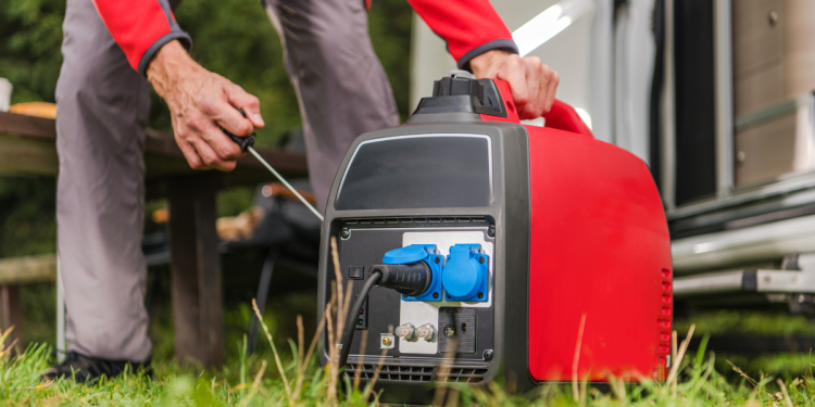 Dependability Check: Evaluating Portable Generators for Power Emergencies Banner Image - Firing up gas powered portable inverter generator