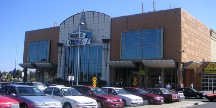 Façade of Werribee 10 Cinemas at Werribee Plaza