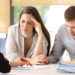 frustrated people with real estate agent