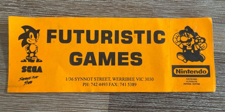 futuristic games werribee sticker