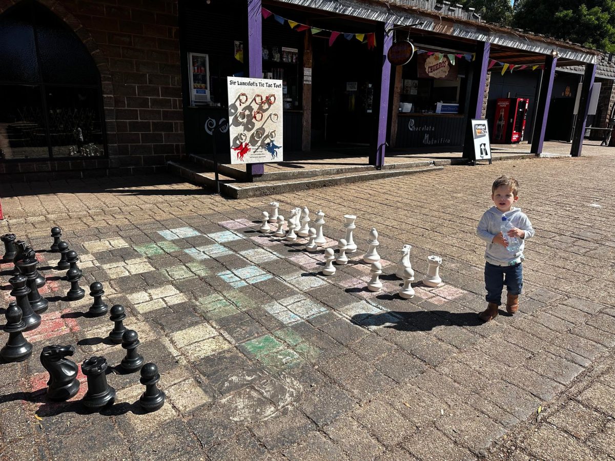 giant chess set at kryal castle