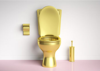 golden toilet