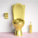 golden toilet