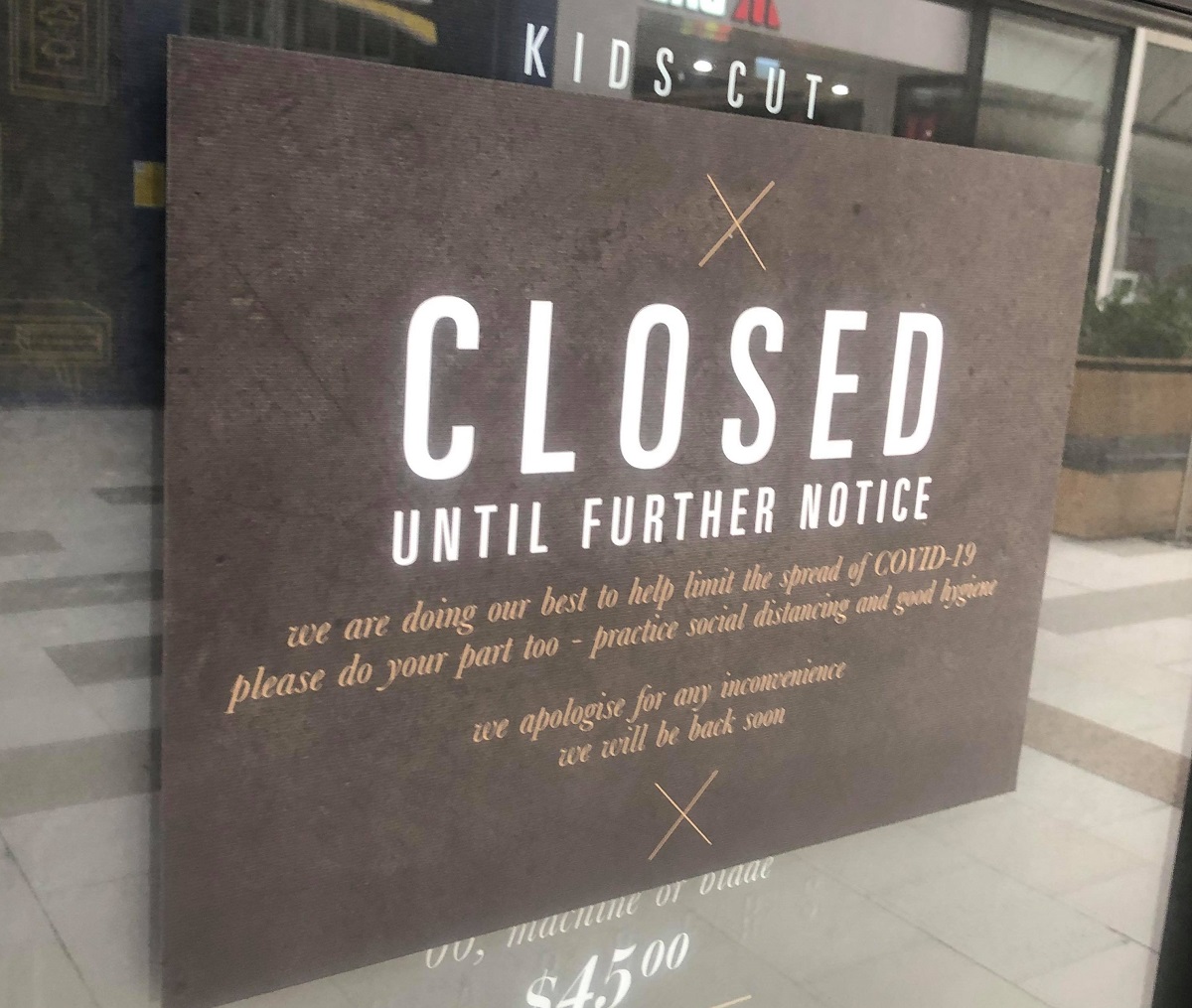 grindstone barbers closed until further notice at pacific werribee