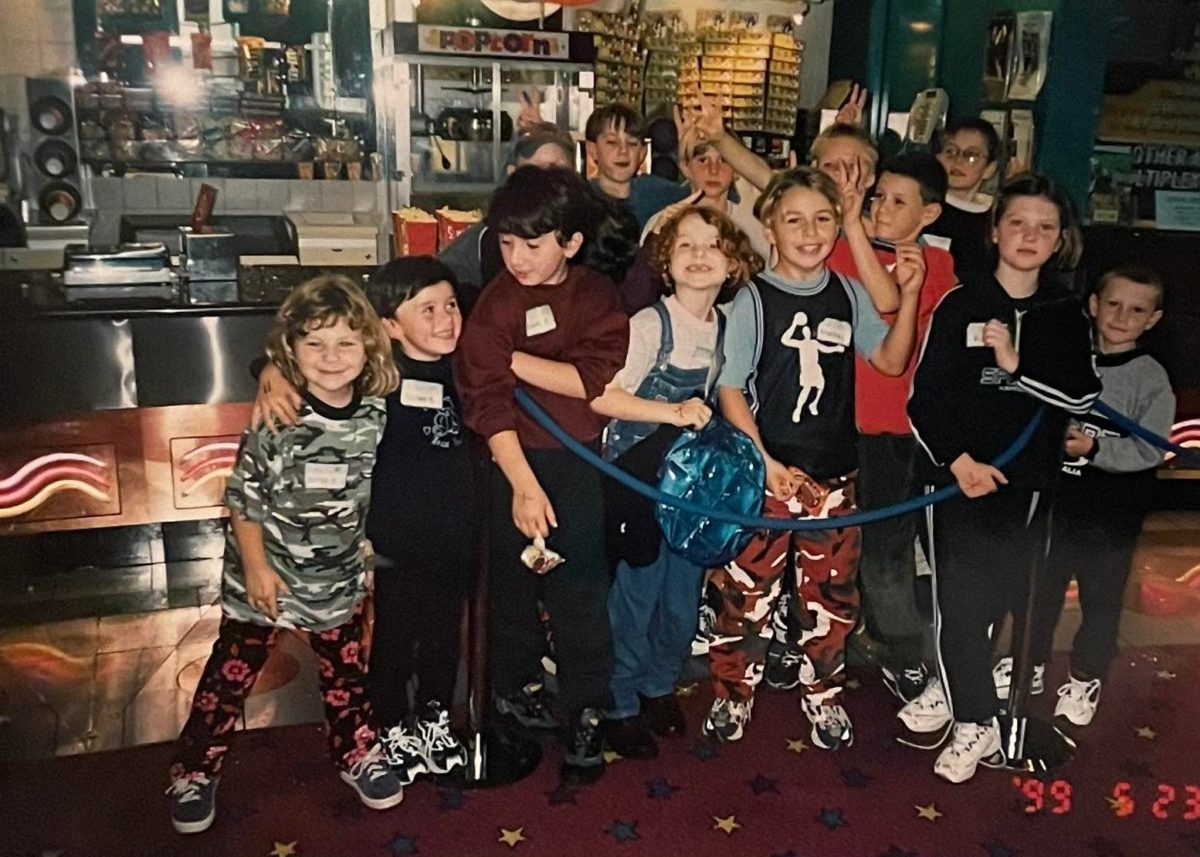 group of kids at werribee 10 cinemas in 1999