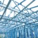 Australia house under construction with steel frames