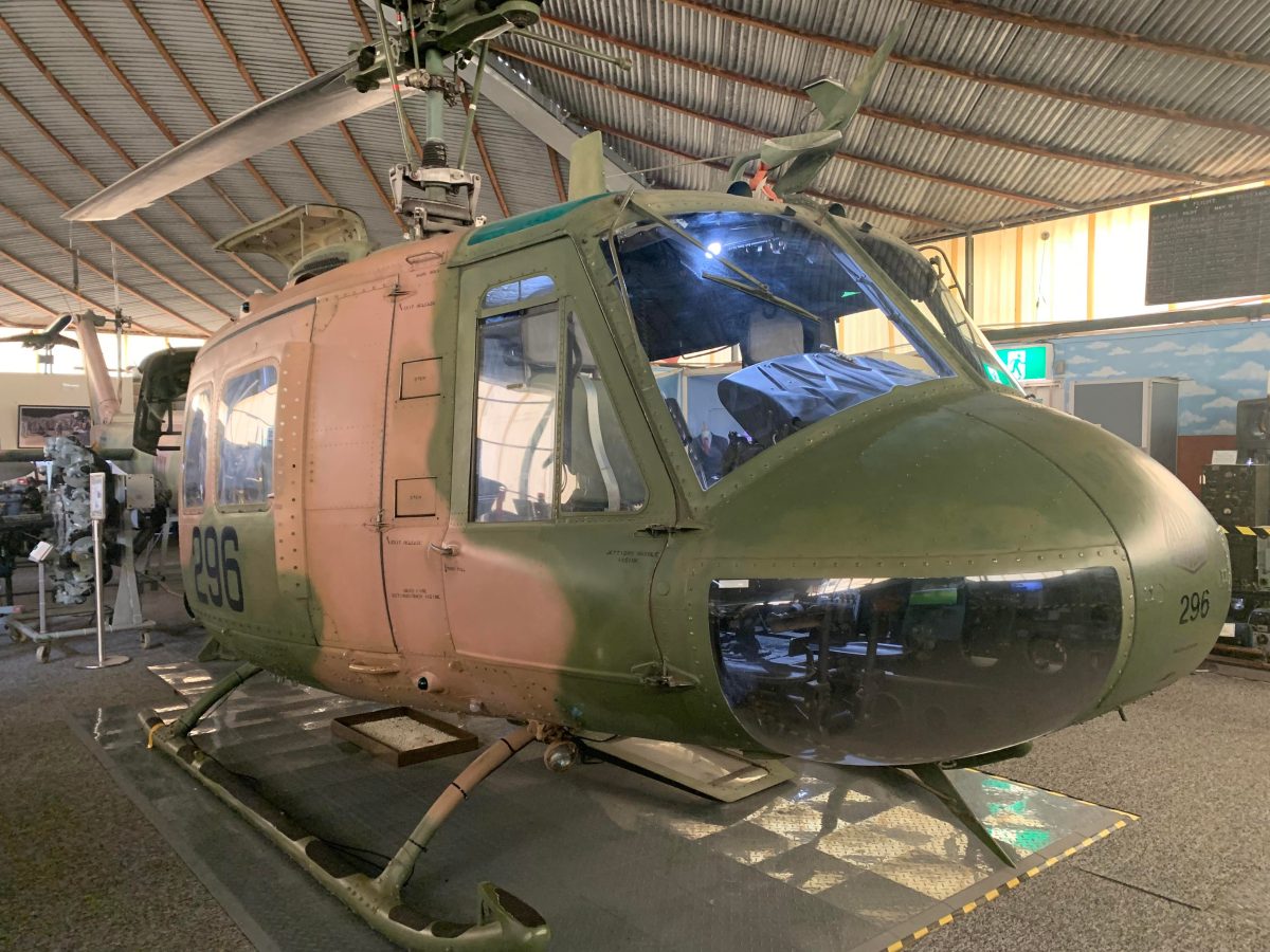 helicopter at a museum in perth